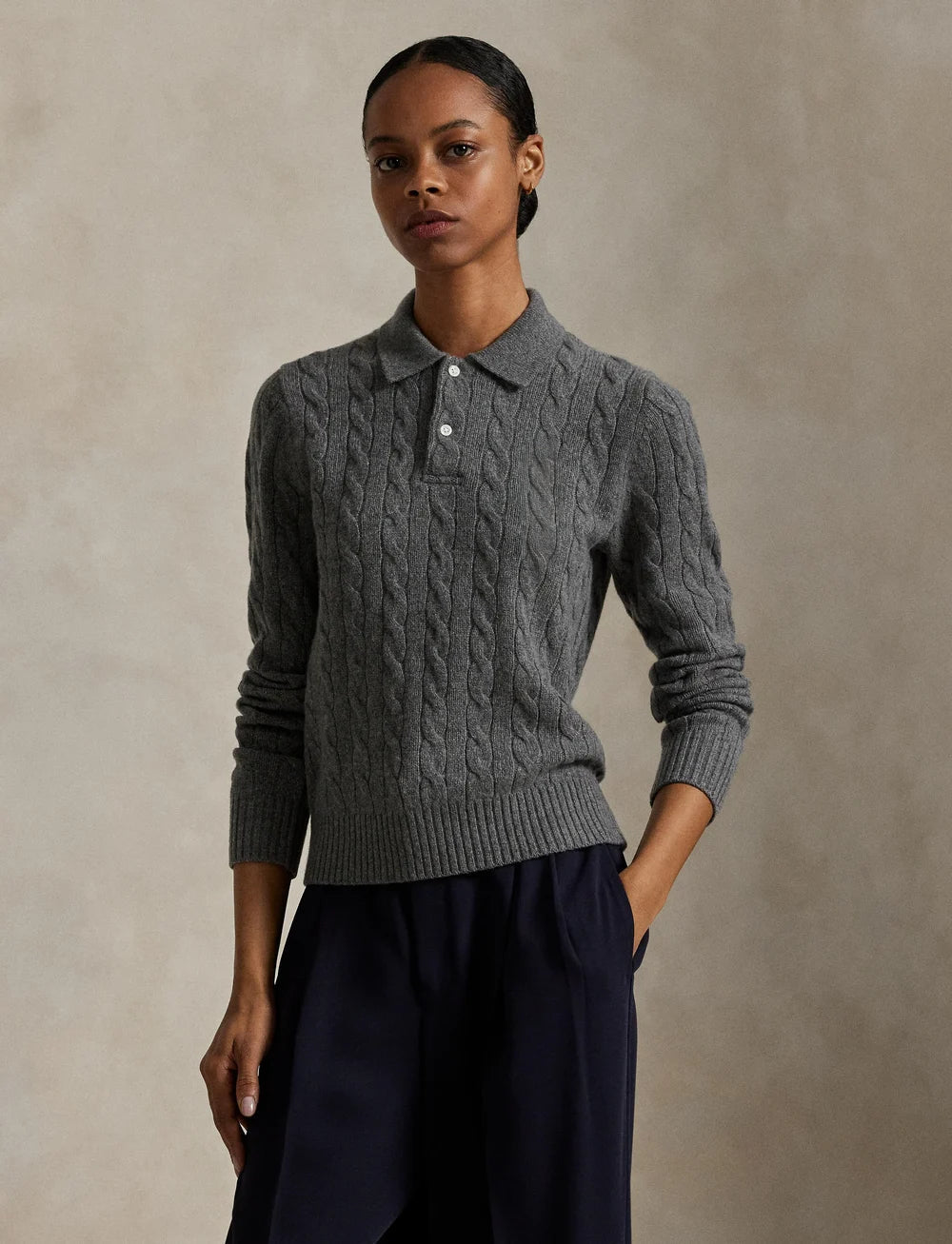 Cable-Knit Wool-Cashmere Sweater